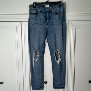 Hudson Jeans Barbara High-rise Super Skinny Crop Size 29